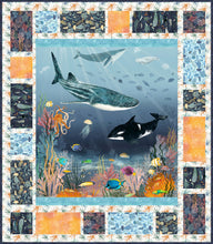 Load image into Gallery viewer, Fish & Chips Quilt Kit featuring Deep Blue by Windham