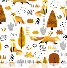 Load image into Gallery viewer, QT Fabrics - Teepee Trail - Foxes - 1/2 YARD CUT