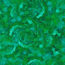 Load image into Gallery viewer, Robert Kaufman - The Gem Collector - Geode Facets Emerald - 1/2 YARD CUT