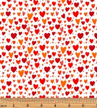 Load image into Gallery viewer, Benartex/Contempo - Playful Hearts Pink - 1/2 YARD CUT