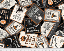 Load image into Gallery viewer, P&B Textiles - Happy Haunting - Tossed Patches - 1/2 YARD CUT