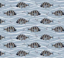 Load image into Gallery viewer, Phoebe Fabrics - Riverview - Anglers Paradise - 1/2 YARD CUT