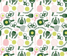 Load image into Gallery viewer, Riley Blake - Pickleball - Main White - 1/2 YARD CUT