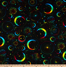 Load image into Gallery viewer, Timeless Treasures - Rainbow Space - 1/2 YARD CUT