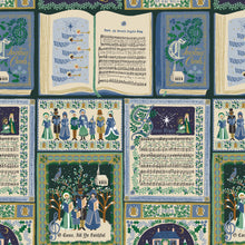 Load image into Gallery viewer, Cotton + Steel - Holiday Classics - Christmas Carols - Navy - 1/2 YARD CUT
