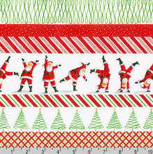 Load image into Gallery viewer, Robert Kaufman - Christmas Jamboree - Santa Stripe - 1/2 YARD CUT