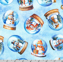 Load image into Gallery viewer, Robert Kaufman - Flurry Friends - Snow Globes - 1/2 YARD CUT