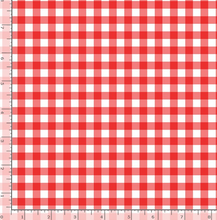 Load image into Gallery viewer, Timeless Treasures - Strawberry Fields Red Gingham - 1/2 YARD CUT