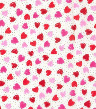 Load image into Gallery viewer, Fabric Traditions - Tiny Heart Glitter Dot White - 1/2 YARD CUT