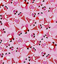 Load image into Gallery viewer, Hi Fashion - Tossed Gnomes Pink - 1/2 YARD CUT
