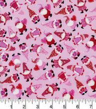 Load image into Gallery viewer, Hi Fashion - Tossed Gnomes Pink - 1/2 YARD CUT