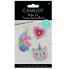 Load image into Gallery viewer, Unicorn Love Diamond Painting Sticker Kit