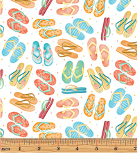 Load image into Gallery viewer, End of Bolt - Beach Retreat - Flip Flops White - 8"