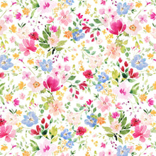 Load image into Gallery viewer, Clothworks - Flourish - White Packed Floral - 1/2 YARD CUT