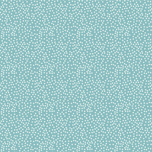 Load image into Gallery viewer, Clothworks - Snowman Christmas - Dots Teal - 1/2 YARD CUT
