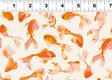 Load image into Gallery viewer, Clothworks - Stephanie - Goldfish Cream - 1/2 YARD CUT