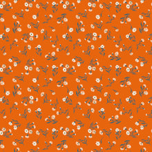 Load image into Gallery viewer, Clothworks - Stephanie - Daisies Orange - 1/2 YARD CUT