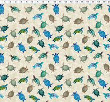 Load image into Gallery viewer, End of Bolt - Coral Reef - Turtles Khaki - 20"