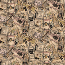 Load image into Gallery viewer, Clothworks - Gothic Halloween - Potions - 1/2 YARD CUT