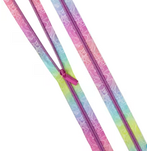 Load image into Gallery viewer, Sallie Tomato Zipper for Tula Pink's Floral Reef - Making Waves
