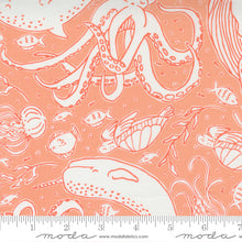 Load image into Gallery viewer, Moda Fabrics - The Sea and Me - Ocean Friends Coral - 1/2 YARD CUT