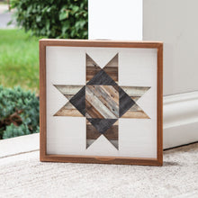 Load image into Gallery viewer, Framed Natural Barn Quilt