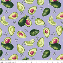 Load image into Gallery viewer, Riley Blake - Lucy June - Avocados Lilac - 1/2 YARD CUT