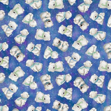 Load image into Gallery viewer, Timeless Treasures - Arctic Nights - Tossed Polar Bears - 1/2 YARD CUT
