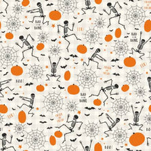 Load image into Gallery viewer, Riley Blake - Bad to the Bone Main Offwhite - 1/2 YARD CUT