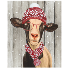 Load image into Gallery viewer, Christmas Goat Print