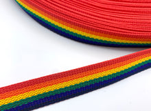 Load image into Gallery viewer, Rainbow 1" Polypro Webbing - BY THE YARD