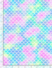 Load image into Gallery viewer, Timeless Treasures - You Are Mer-mazing - Mermaid Scales - 1/2 YARD CUT
