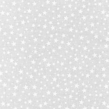 Load image into Gallery viewer, Robert Kaufman - Mini Madness - White on White Stars - 1/2 YARD CUT