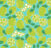 Load image into Gallery viewer, Blend Fabrics - Pucker Up - Blue Limes - 1/2 YARD CUT - Dreaming of the Sea Fabrics