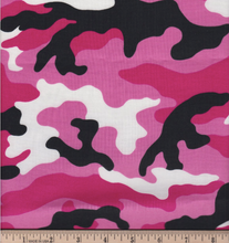 Load image into Gallery viewer, Quilting Treasures - Pink and Black Camouflage - 1/2 YARD CUT