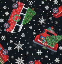 Load image into Gallery viewer, Timeless Treasures - Holiday Cars and Trees - 1/2 YARD CUT