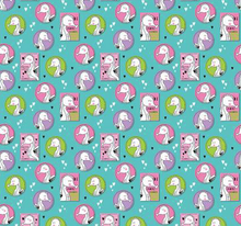 Load image into Gallery viewer, Craft Cotton Company - Sweet Little Seahorses - Be More Seahorses - 1/2 YARD CUT - Dreaming of the Sea Fabrics