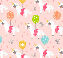 Load image into Gallery viewer, End of Bolt - Calliope - Unicorns Pink - BY THE HALF YARD - Dreaming of the Sea Fabrics