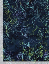 Load image into Gallery viewer, Timeless Treasures - Tonga Batik Swirly Palm Leaves Malachite - 1/2 YARD CUT