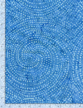 Load image into Gallery viewer, Timeless Treasures - Tonga Batik Dotty Spiral Water - 1/2 YARD CUT
