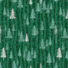 Load image into Gallery viewer, Clothworks - Scandinavian Winter - Boreal Forest - 1/2 YARD CUT