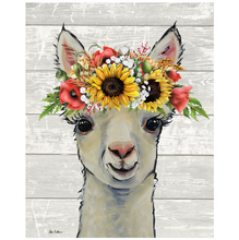 Load image into Gallery viewer, Floral Alpaca Print