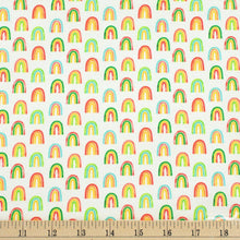 Load image into Gallery viewer, Robert Kaufman - Chili Smiles - Rainbows Ivory - 1/2 YARD CUT - Dreaming of the Sea Fabrics