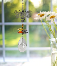 Load image into Gallery viewer, Bee Crystal Fantasy Suncatcher