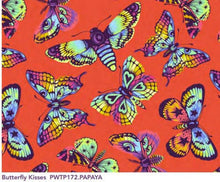 Load image into Gallery viewer, Tula Pink Daydreamer - Butterfly Kisses Papaya - 1/2 YARD CUT