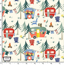 Load image into Gallery viewer, Michael Miller - Camp Grounds - 1/2 YARD CUT