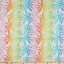 Load image into Gallery viewer, Kanvas - Breezy Palm Trees - White - 1/2 YARD CUT