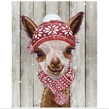 Load image into Gallery viewer, Christmas Alpaca Print