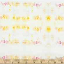 Load image into Gallery viewer, yellow pink white watercolor wet on wet sunset stripe summer lovin dear Stella fabric