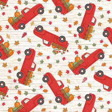 Load image into Gallery viewer, Timeless Treasures - Red Truck Fall - 1/2 YARD CUT